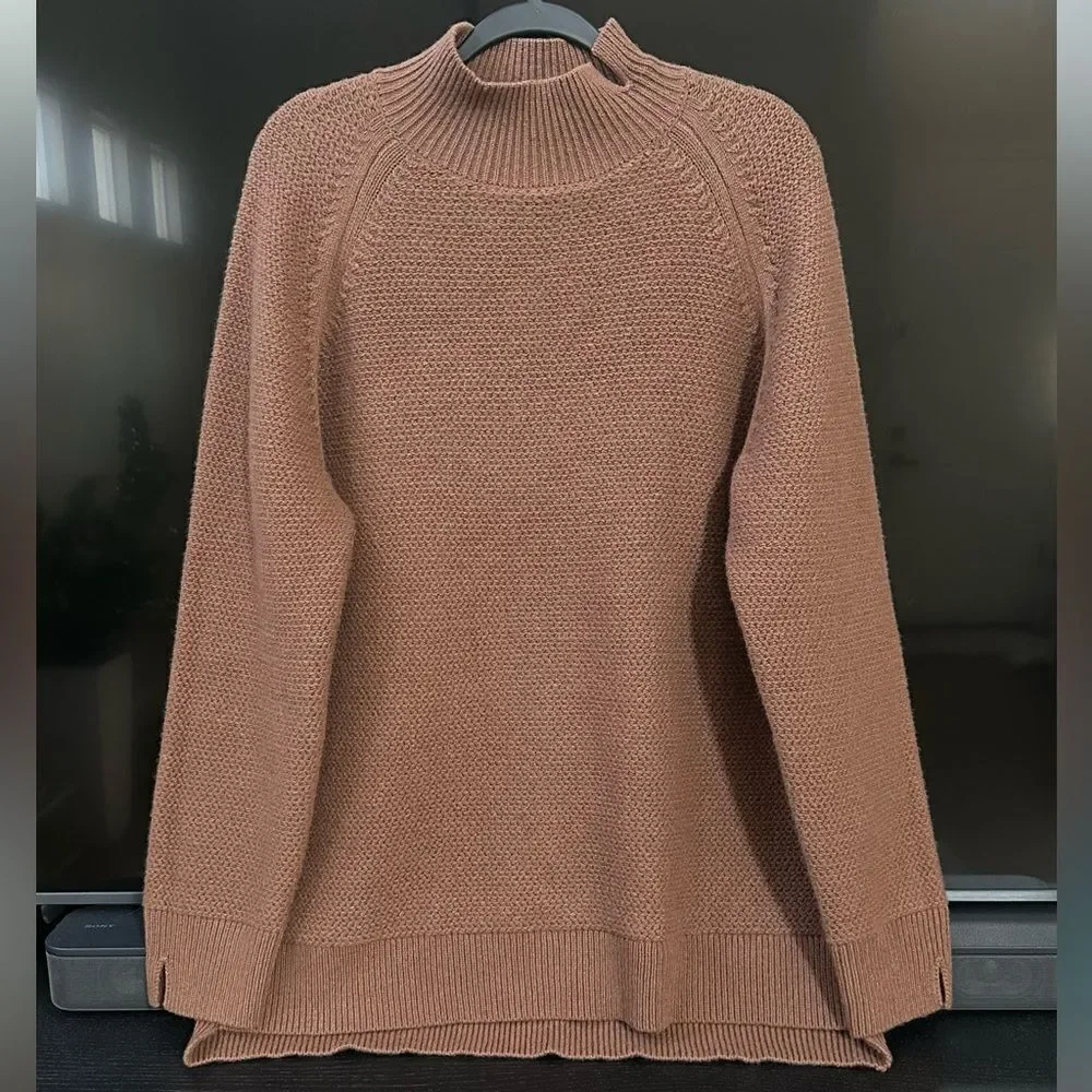 Uniqlo +J Premium Lambswool Cable High Neck Long-Sleeve Sweater